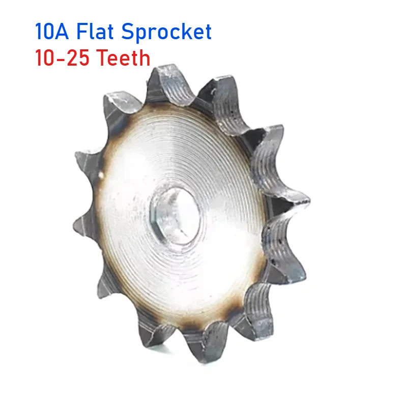 1pcs 10A Chain Drive Flat Sprocket 10T-25 Teeth Pitch 15.875mm A3 Steel Industrial Sprocket Wheel