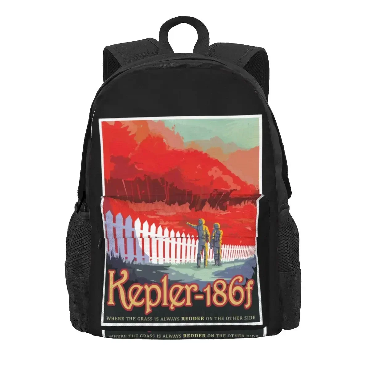 Kepler 186F From Nasas Visions Of The Future Large Capacity Backpack Print New Style Storage Bag Clothes Backpacks