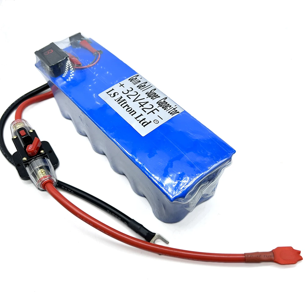 1Set Customized 32V42F Automobile Rectifier Module 2.7V500F With Voltmeter For Backup Power Supply Lifting Power 41F 600F