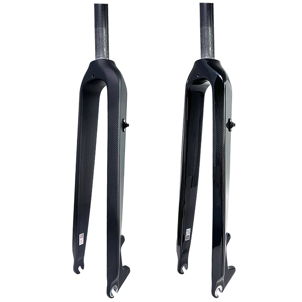 BALUGOE Bicycle Front Fork, Full Carbon Fiber, Mountain Bicycle Front Fork 1-1/8, MTB Bicycle fork Accessories