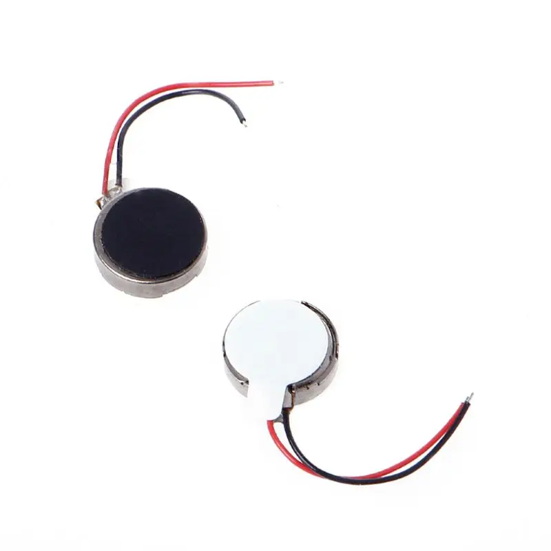 for  Mini Vibration Motor 3V 70mA 10000rpm Self Adhesive Flat Coin Button-type Brushed Micro Motor with Two Wires 10x3