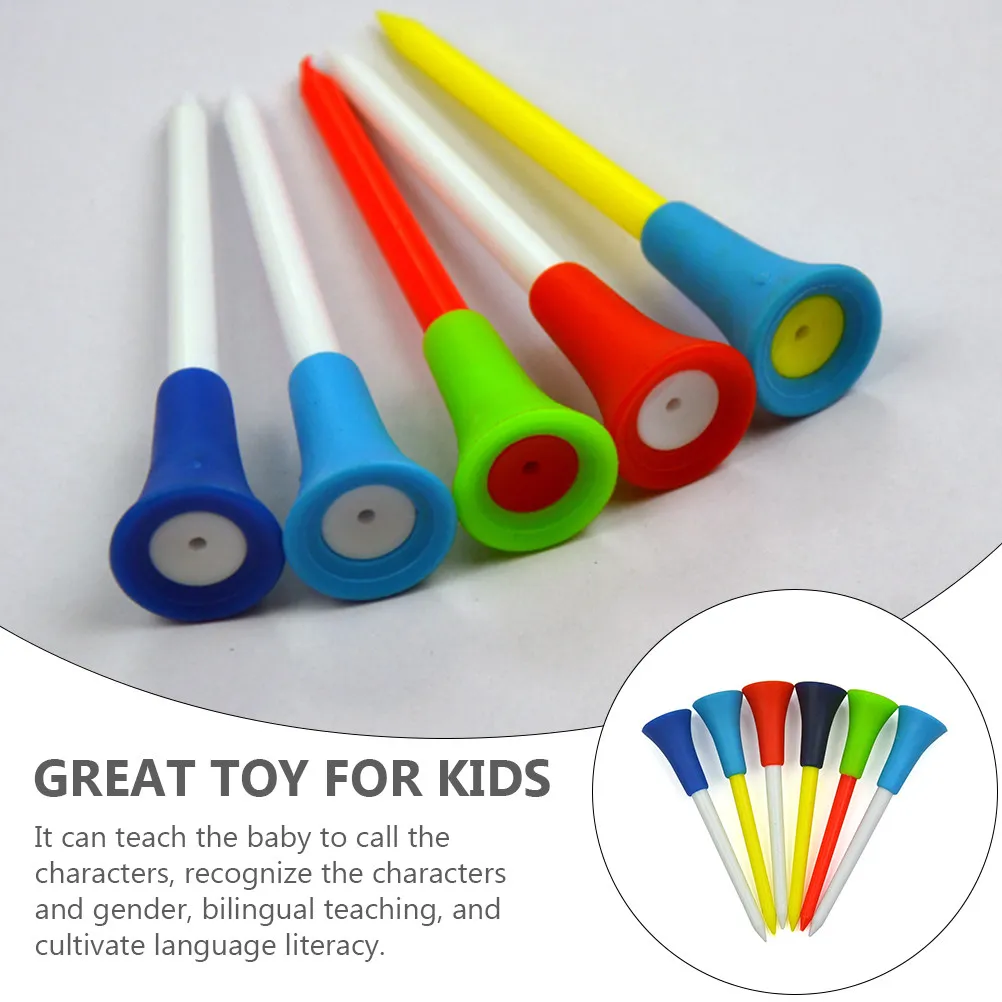 15Pcs Golf Tees Plastic High Strength Golfs Holders Professional Training Aids Ball Stand Golfing Accessories Random Color
