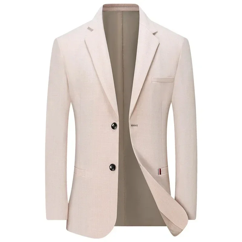 

A3752 Luxury Blazers Single Top Groom Wedding Business Casual Blazer Korean Trend Slim Fit Solid Color Suit Jacket