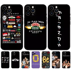 Central Perk Coffee Friends Phone Case for IPhone 16 15 14 13 12 11 Pro Max X XS Cases for IPhone 7 8 Plus Covers TV Show Fundas