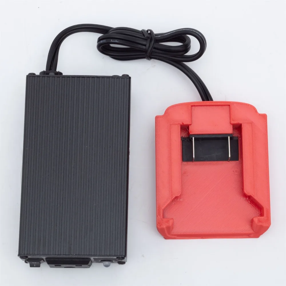 Imagem -06 - Inversor de Energia 200w para Íon de Lítio Milwaukee 18v 20vmax Inversor sem Fio Alimentado por dc 1521v para ac 110v com Usb Duplo 5v 2.4a