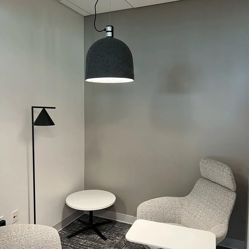 Lomin Nordic Felt Café Chandelier, Restaurant Simple Lodge Bar Sound-absorbing Cotton Pendant Light, Designer Ceiling Light