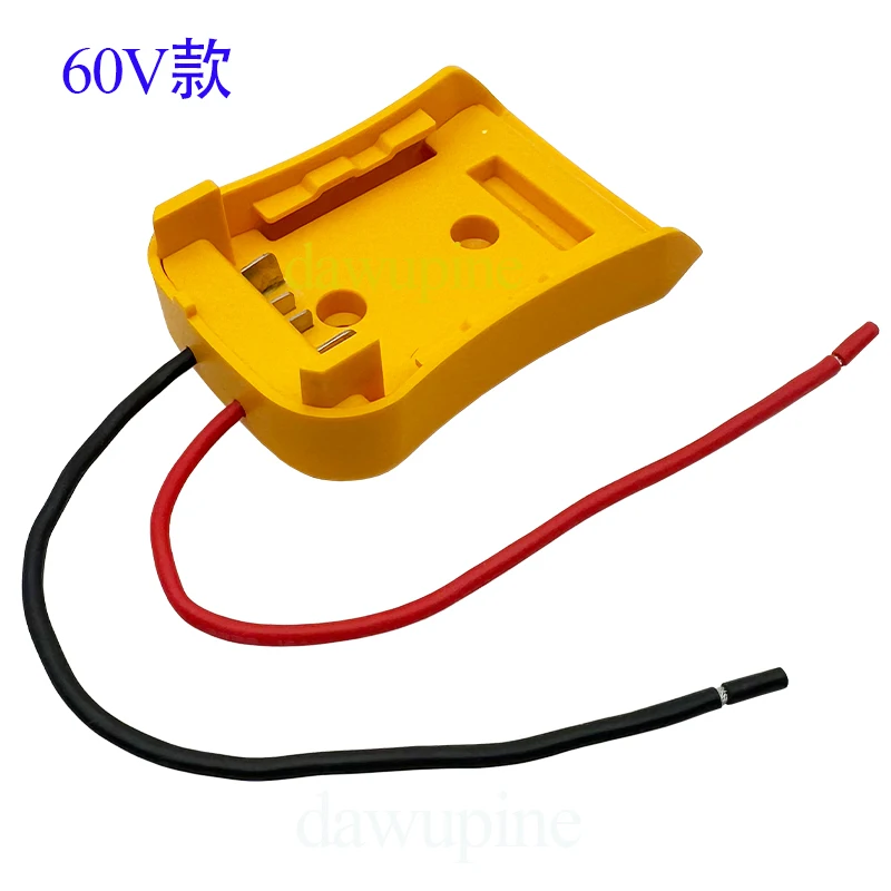 18V Li-ion Battery Power Mount Connector Adapter Dock Holder 14 awg Wire For Dewalt 20V 54V 60V For FlexVolt Lithium Battery DIY