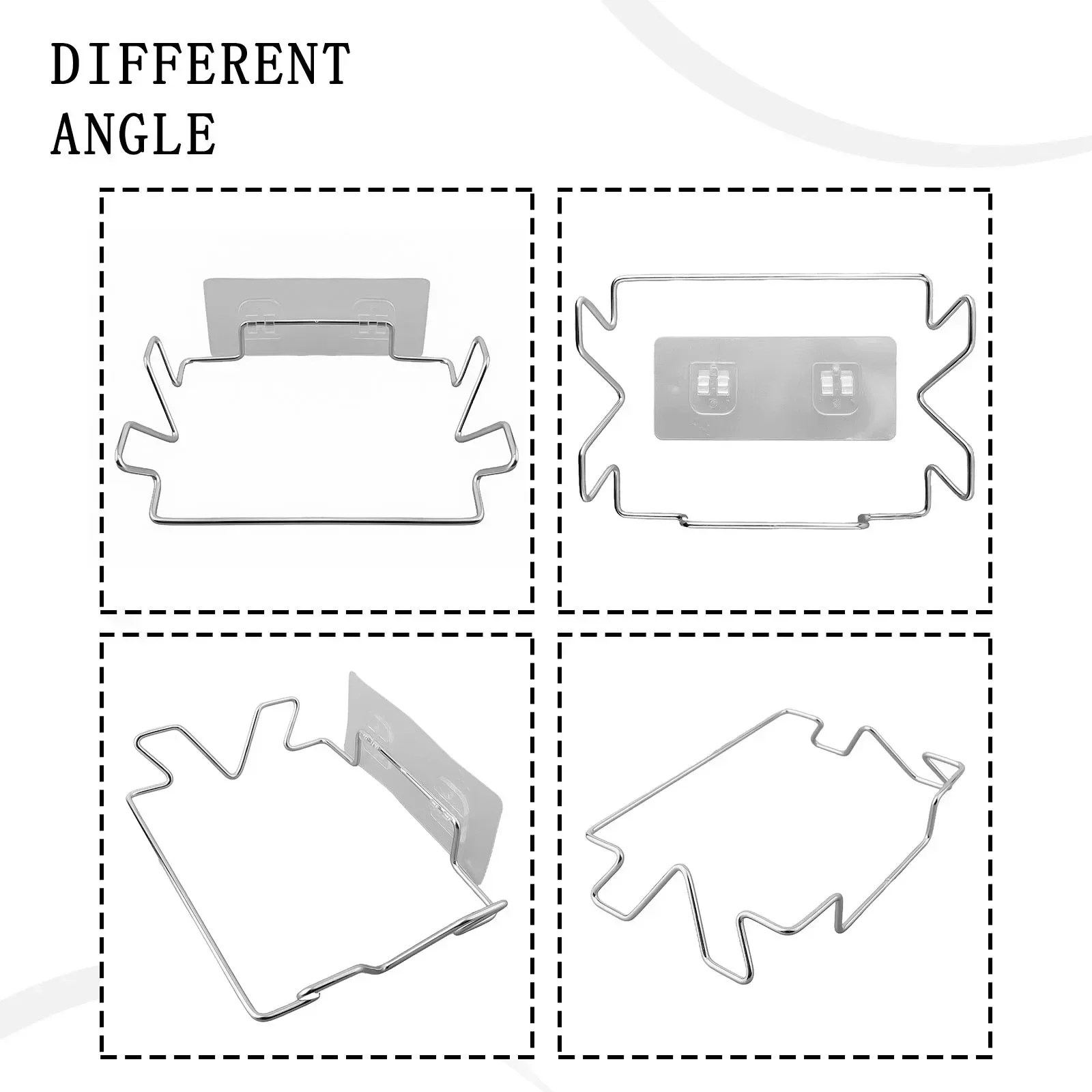 حامل معلق فضي مريح ، تصميم موفر للمساحة ، حامل أكياس قمامة ، أنيق وأنيق