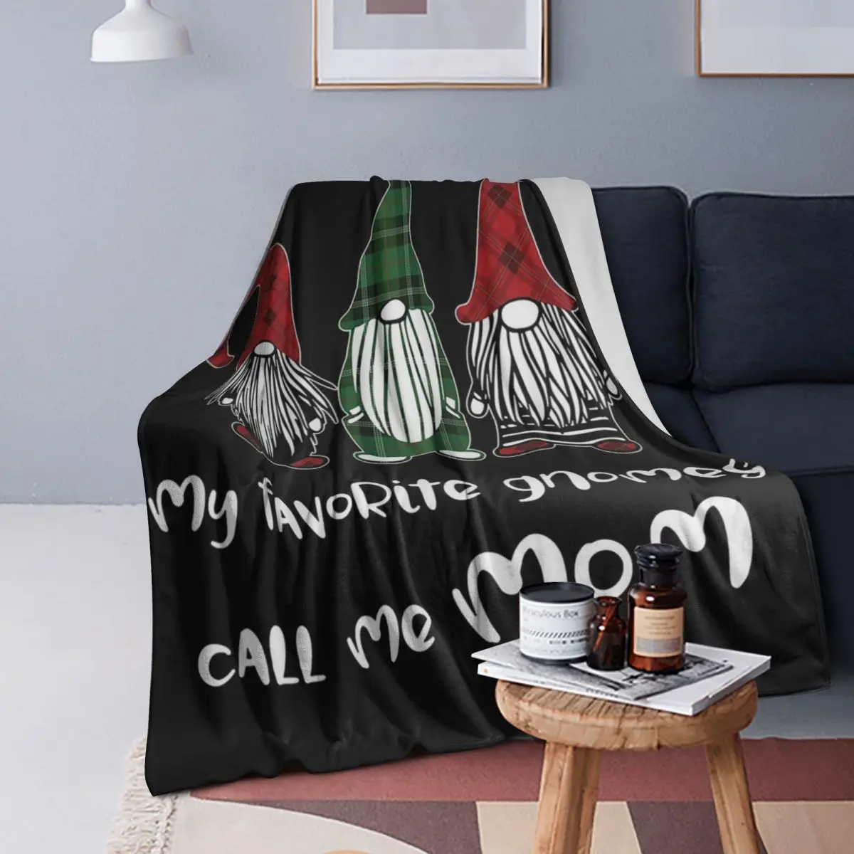 

Веселые рождественские шапки с гномами, графические одеяла, мягкое теплое фланелевое одеяло для кровати, гостиной, пикника, путешествий, домашнего дивана