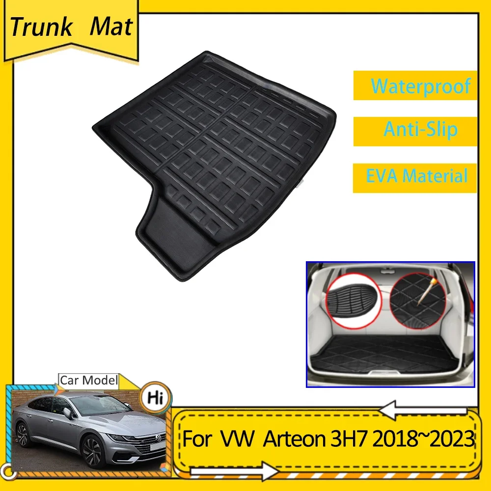 

Car Trunk Mat For Volkswagen VW Arteon 3H7 2018~2023 Cargo Boot Pad Protective EVA Waterproof Carpet Liner Accessories Floor Mat