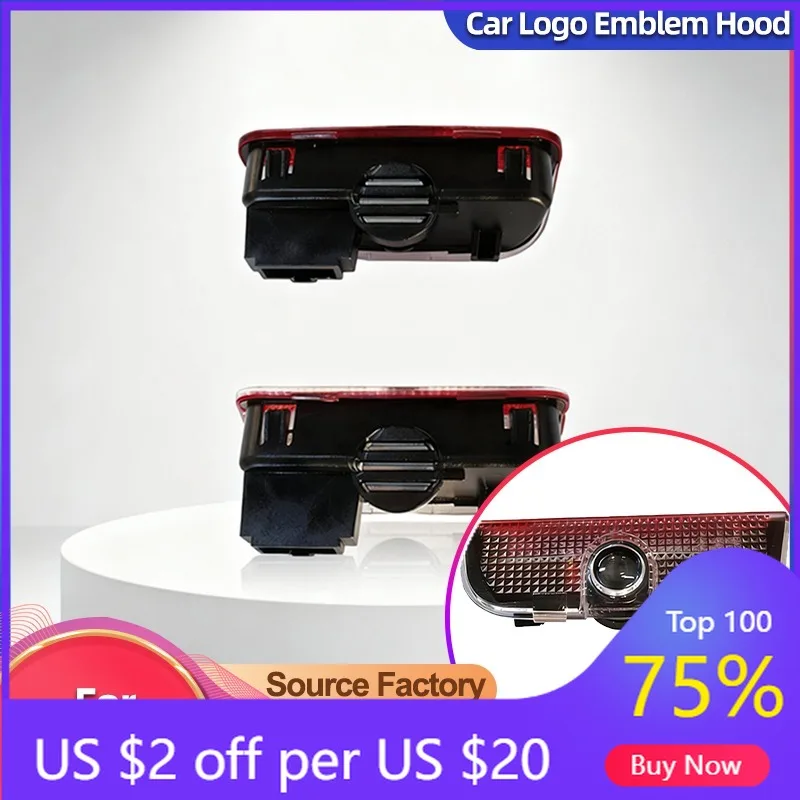 

Новинка 2026 для VW VOLKSWAGEN, спойлеры, крышки ступиц, 2 шт., предупреждающие аксессуары для дверей автомобиля, приветственный свет для VW Tiguan T-ROC EOS Passa