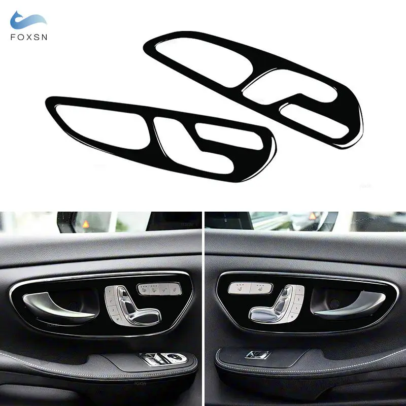 

Car Styling Door Handle Pull Frame Trim Cover For Mercedes Benz V Class V250 V260 2015 2016 2017 2018 2019 2020 Piano Black
