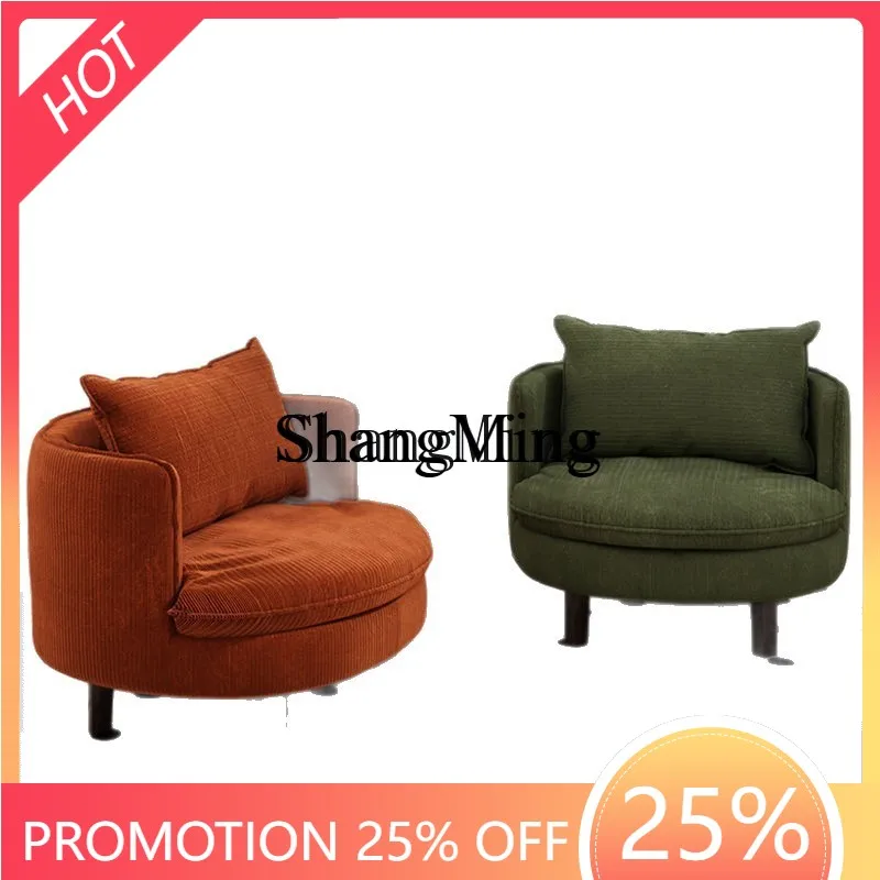 

ZYY Simple Leisure Rotatable Single Sofa Chair Home Living Room Comfortable Seat Balcony Sofa Back Chair