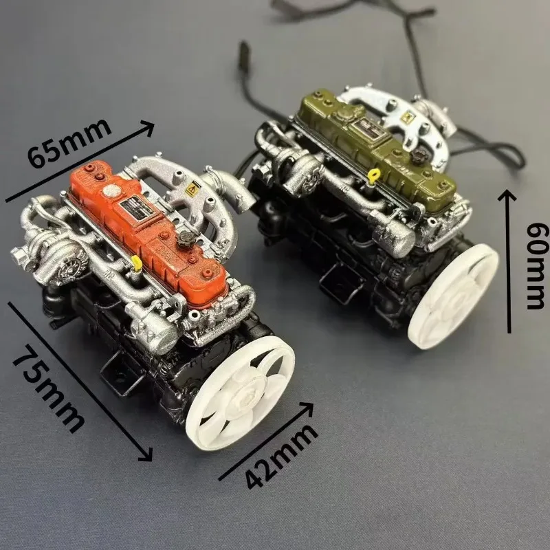 1 peça mini motor de simulação para carro rastreador 1/10 rc traxxas trx4 axial scx10 rc4wd acessórios