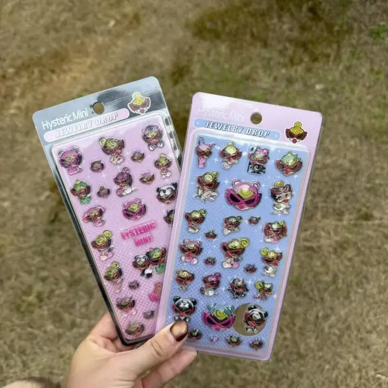

Cartoon Hystericmini Mini 3D Crystal Relief Stickers Creative Phone Cases Handbooks Diy Decorations Student Rewards Peripheral