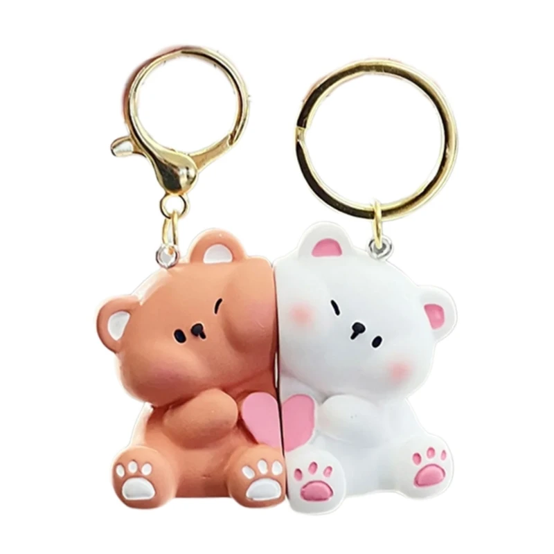 Unique Locking Keychain Pair for Partners Stylish Daily Wear Accessory