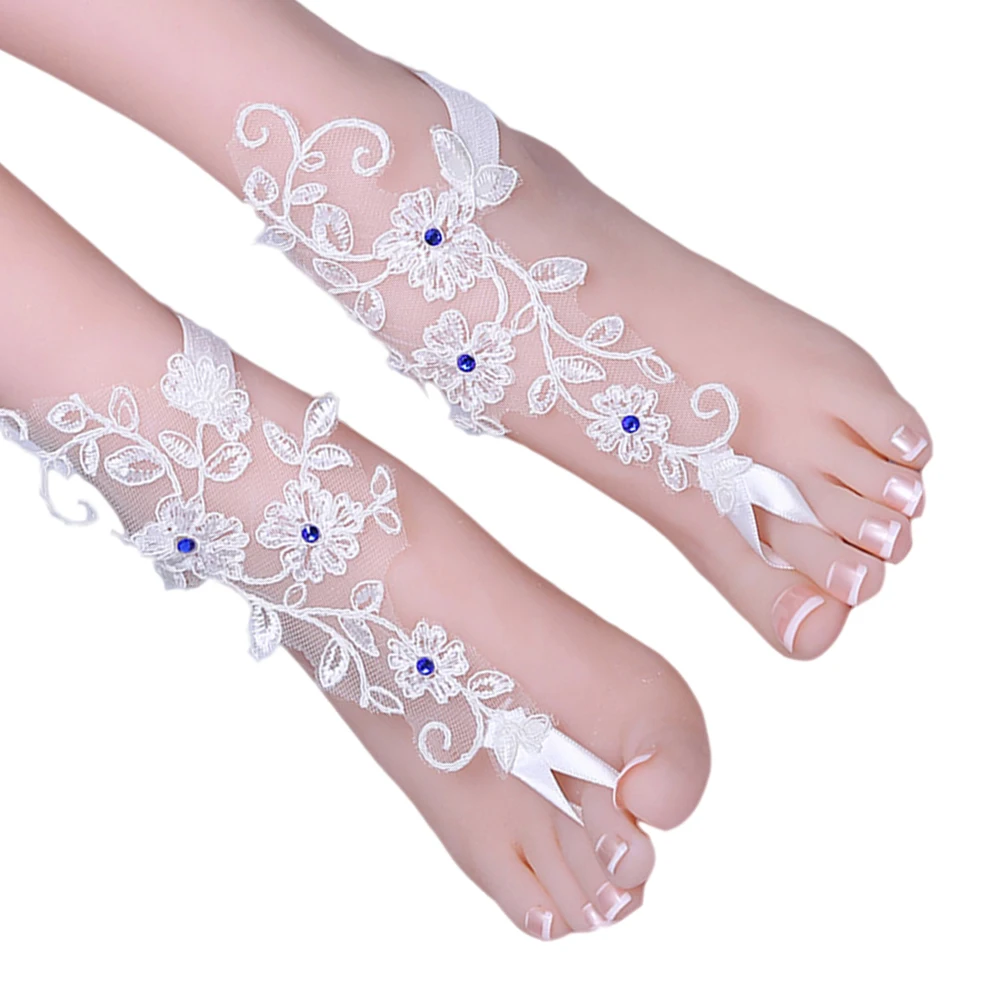 

Elegant Lace Anklets Women Fashionable Foot Chain Decorative Bangle Lightweight Comfortable Touch Easy Match Clothes Dress Skirt