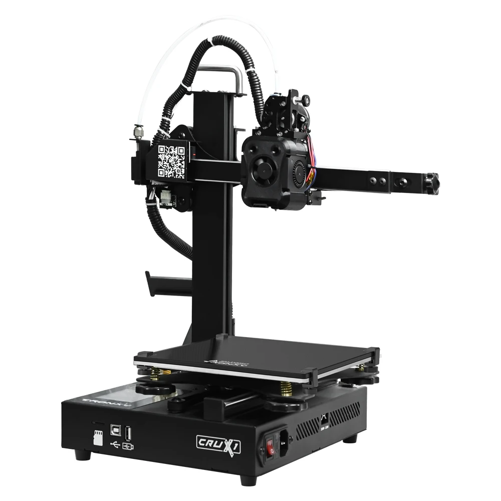 Tronxy 3D Printer CRUX1S Direct Drive Extrusion Cetak Kecepatan Tinggi Mendukung Sistem Operasi dalam 8 Bahasa Untuk Pemula