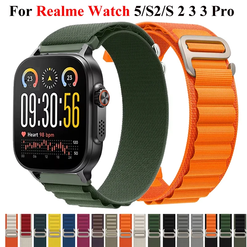 yZ[z22mm ApC[vXgbv Realme Watch 5 X|[ciCoh Xgoh Realme Watch S2/Realme S 2 2Pro 3 3 Pro uXbg RAp
