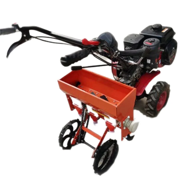 Single/Dual Seeder Micro-Tillage Machine for Wheat Pea Adjustable Row Plant Spacing Fertilizing Integrated Featuring Engine New