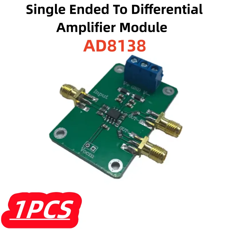 1Pcs/lot 100% New AD8138 Single Ended To Differential Amplifier Module Differential Amplifier External Adjustable Gain