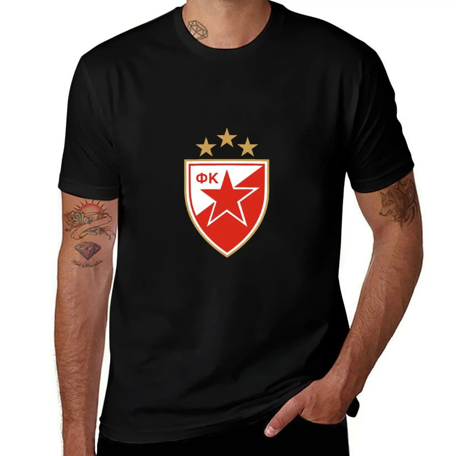 crvena zvezda T-Shirt essential t shirt graphic shirts custom shirt plus size clothes men clothings