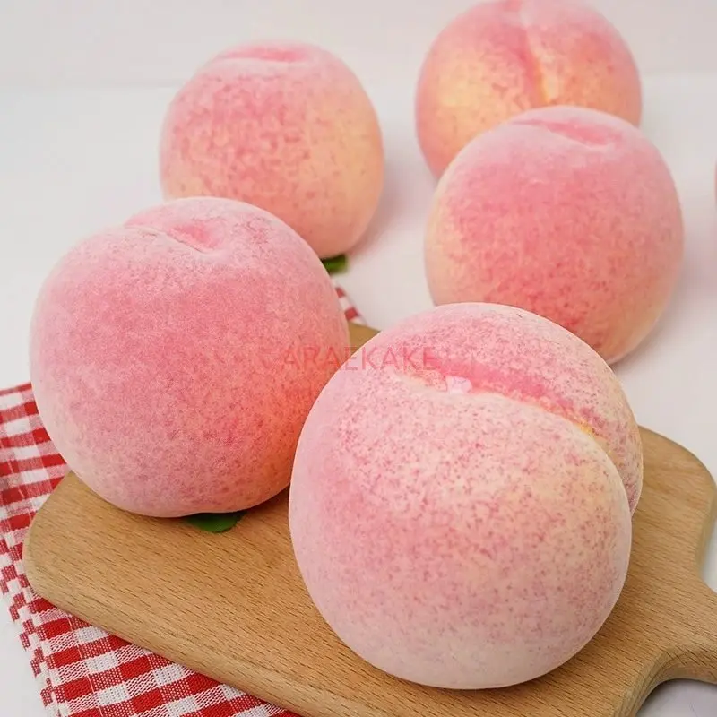 10pcs Simulation fruit foam fake fruit Ping peach large peach simulation peach model