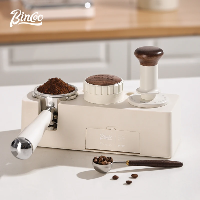 

Bincoo 51/58MM Coffee Tamper Station Coffee Powder Hammer Press Distributor Italian Tamping Home Coffee Maker Accessories