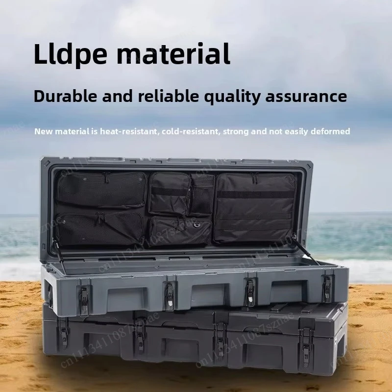 Rooftop Cargo Box 102L Heavy Duty Waterproof Shockproof Australian Style Car Roof Storage Case for Camping Offroad Travel Use