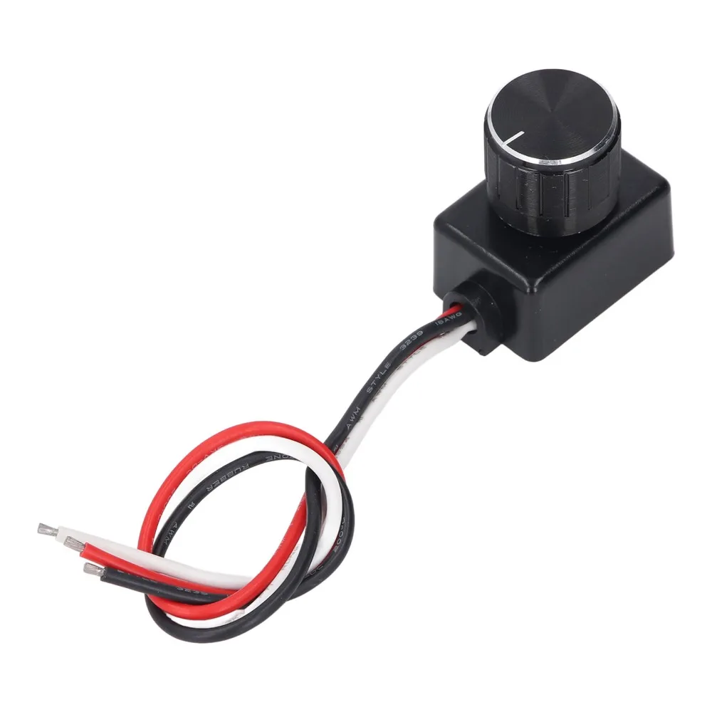 Easy 12-24V DC LED Dimmer Switch ABS Aluminum Alloy PWM Dimming DC Dimmer Switch Rotary Dimming Switch RV Lights Interior