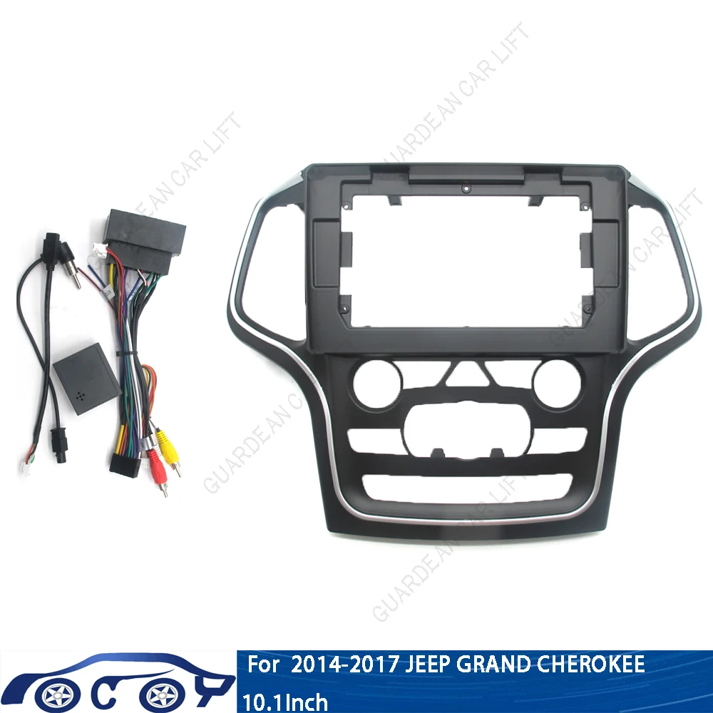 

10 Inch Car Frame Fascia Adapter Android Radio Dash Fitting Panel With Cable Canbus Decoding For Jeep Grand Cherokee 2014-2017