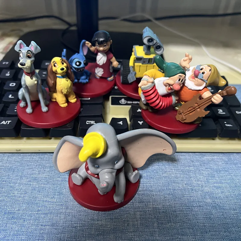 1Piece 5-5.5cm Disney Dumbo Dwarf Stitch Handmade Ornament, collection ornaments, Christmas gifts