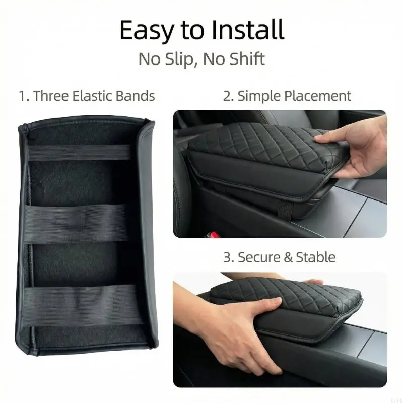 Soft Microfiber Leather Console Armrest Protector Cover For Select Model R6FB