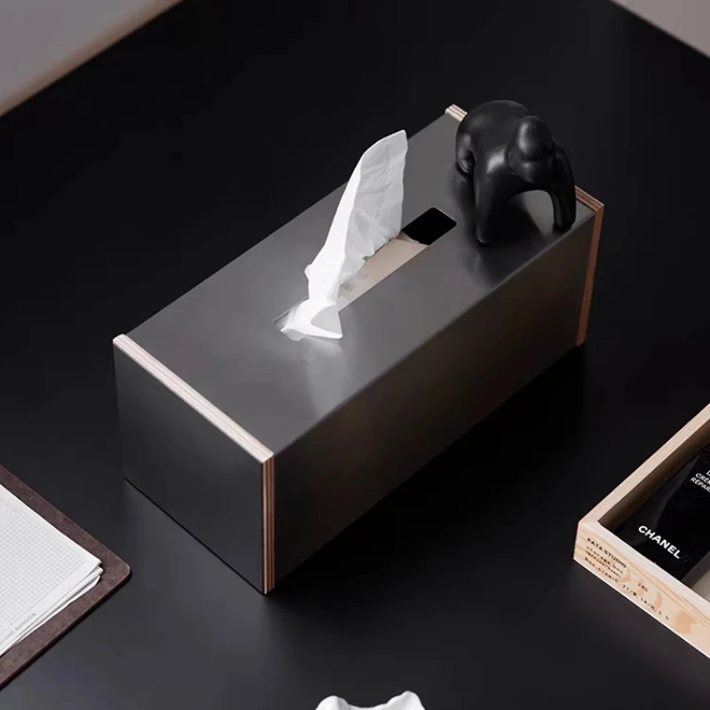 

Магнитный держатель для салфеток из морской фанеры с защитой от отпечатков пальцев, винтажный деревянный диспенсер для салфеток для спальни