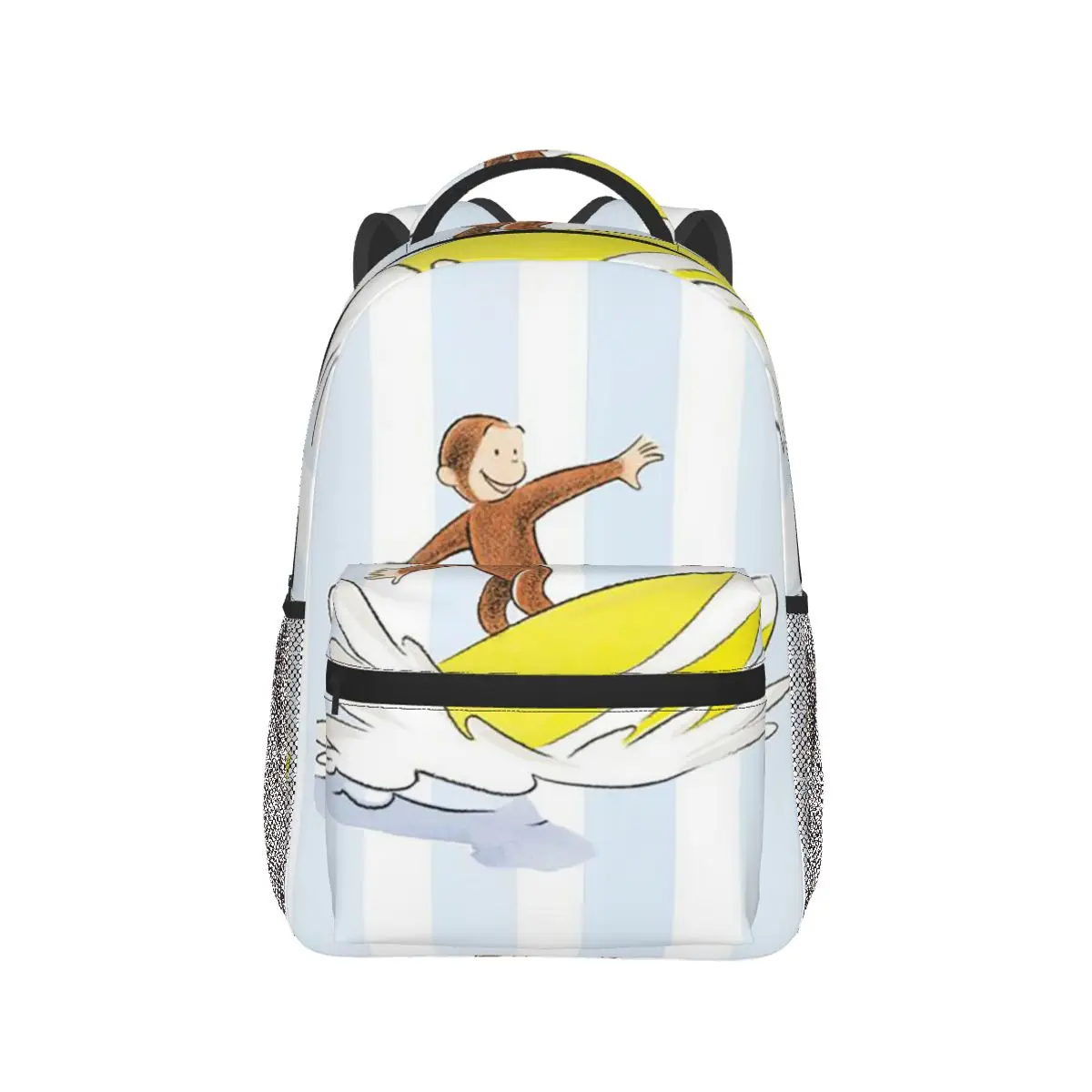 

Monkey Surfing With Board Print Backpack Hot Sale Daypack Large Capacity Kids BookBag School Bag Shoulder Bags for Men Women