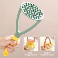 1Pc Kitchen PP Pressed Potato Masher Ricer Puree Juice Maker Potato Pusher Smooth Mashed Potatoes Crusher Fruit Tools Supplies