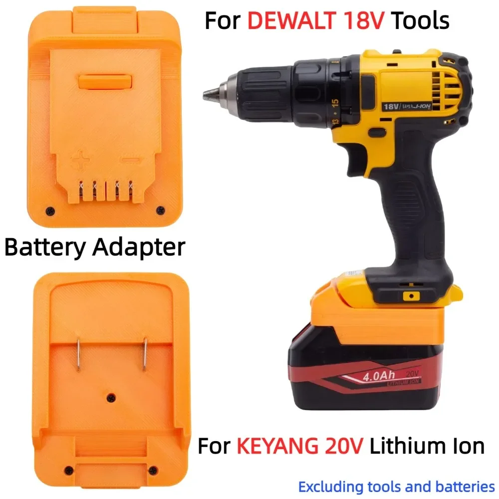Bateria Adaptadores Compatíveis para Keyang 20v Bateria para Dewalt 18v Chave de Fenda sem Fio Apenas Adaptador