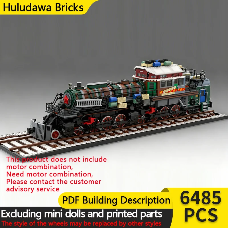 Popular Game Model MOC Building Bricks Railway Steam Train Modular Technology Children Holiday Gifts Assemble Toys Suit