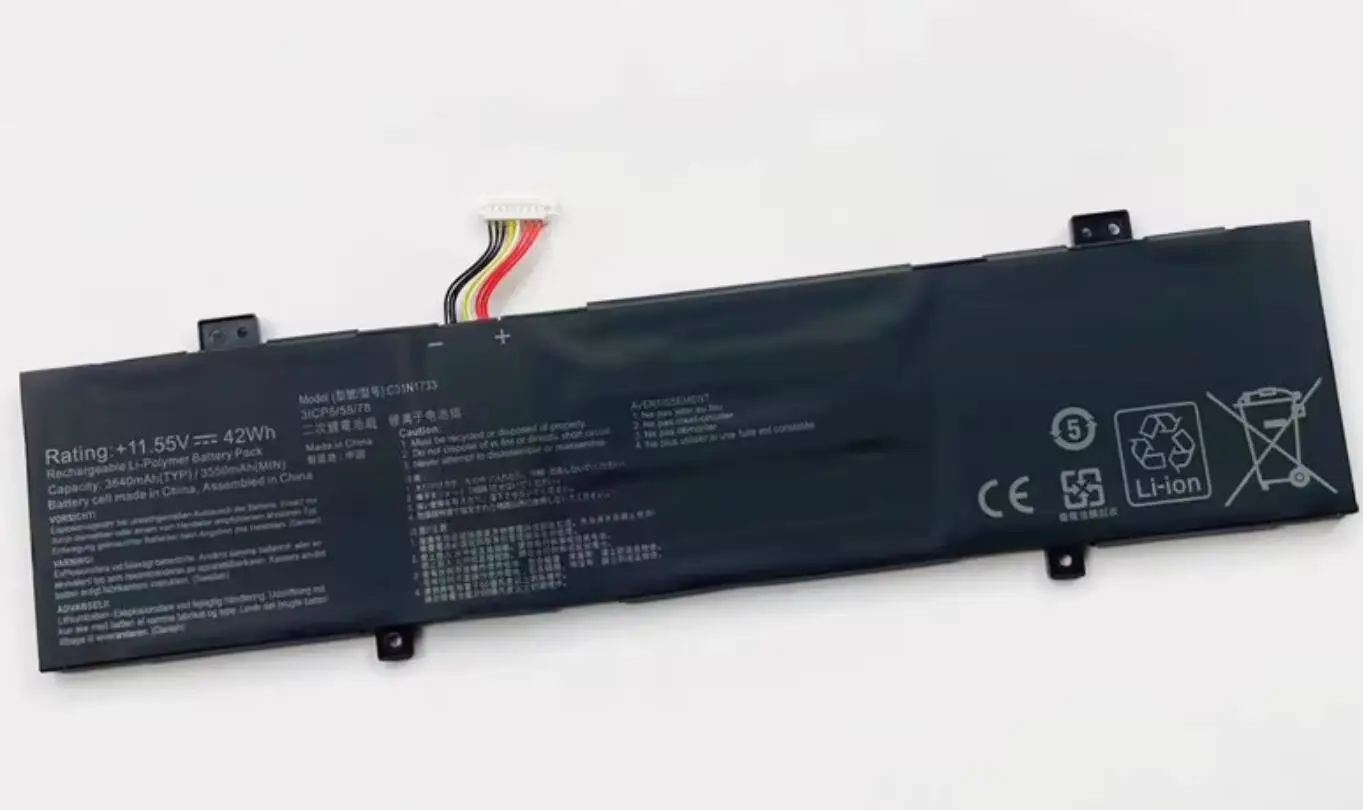 C31N1733 Laptop Battery For ASUS TP412UA TP412UA-EC207T For VivoBook Flip 14 TP412UA-DB31T Series 0B200-02970000