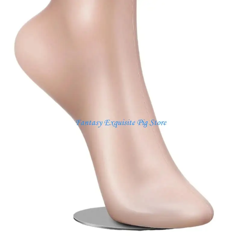 

Realistic Female Foot Model Mannequin Leg with Bottom For Hosiery Display Store Window Photography Props