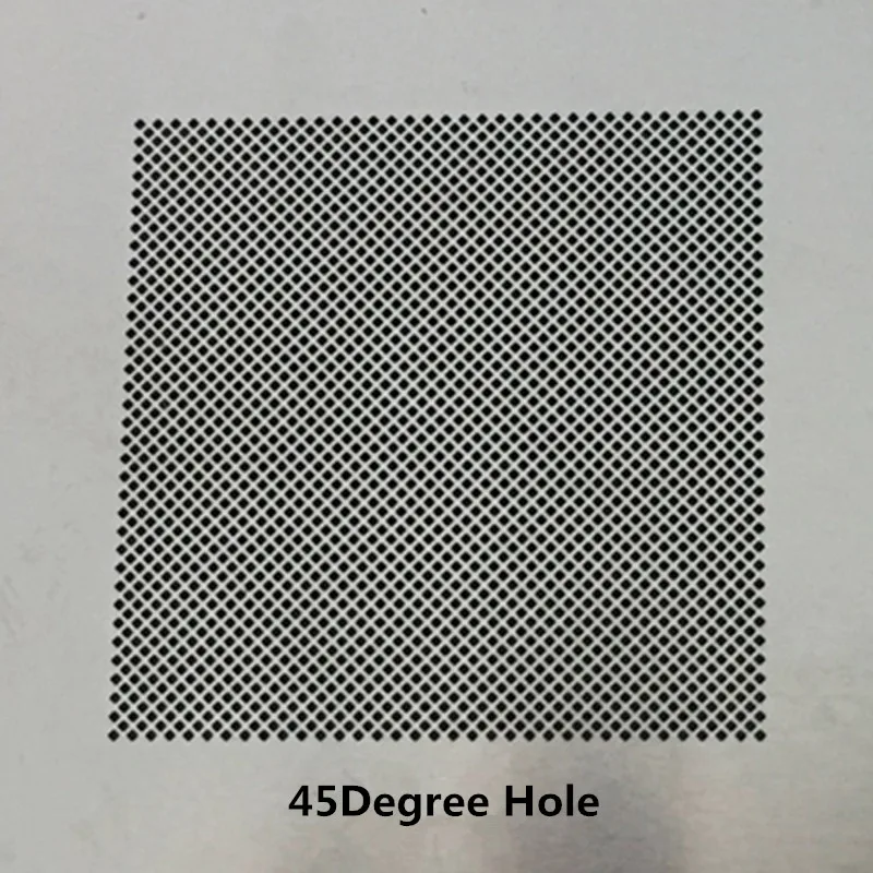 RELIFE 0.3/0.35/0.4/0.5 multiuso BGA Reballing Stencil 0.12mm 45 gradi/foro parallelo Tin Planting Steel Mesh