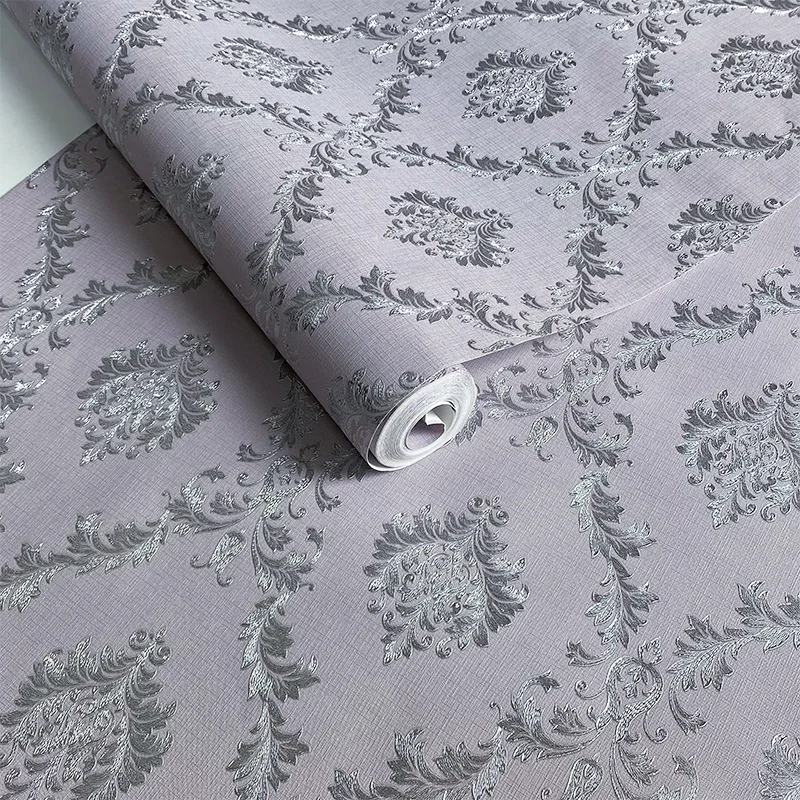 

3d тисненые цветочные обои для гостиной, спальни, цветочные дамасские обои, украшение для дома, настенное покрытие