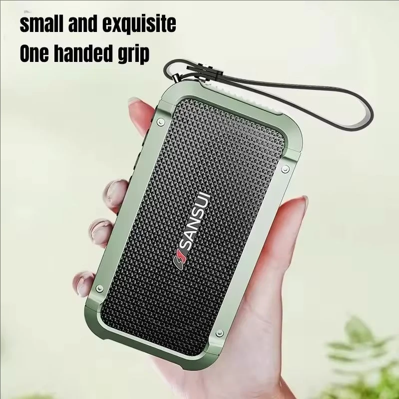 

SANSUI F63 Multimedia Portable Wireless Bluetooth Speaker Music Player FM Radio Insert Card U Disk Recording HI-FI Subwoofer