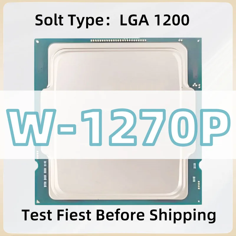 Xeon W-1270P CPU 14nm 8 Cores 16 Threads 3.8GHz 16MB 125W CPU LGA1200 for W480 W580 Chipset motherboard W1270P processor