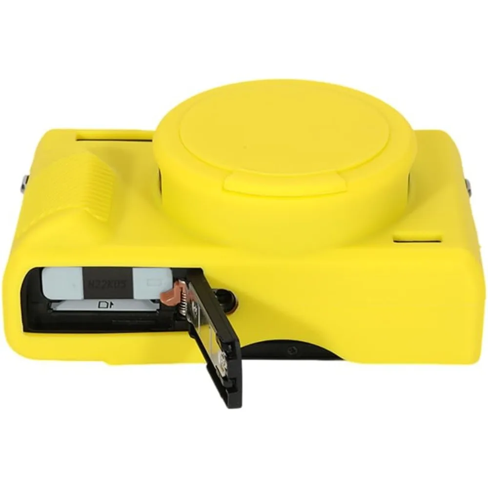 

Protective Silicone DSLR Skin Cover, Detachable Cage, Dustproof For Canon G7x3 G7xiii G7X Mark III + Free Tempered Film