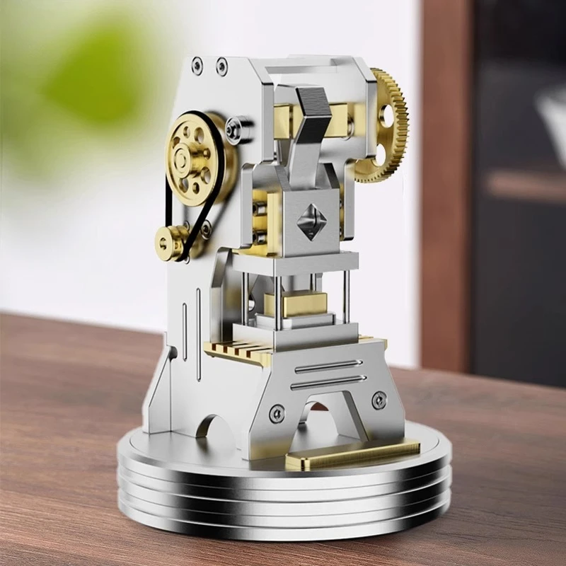 Modelo de adorno de punzón eléctrico, nicho de alta gama, escritorio de oficina de alta gama, modelo mecánico de Metal, regalo artesanal