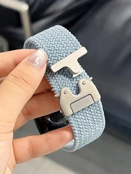 Band for Apple watch 10 46mm 42mm 45mm Ultra 49mm 44mm 41mm Braided Nylon sport correa iWatch Strap Series 9 8 SE 5 6 7 bracelet