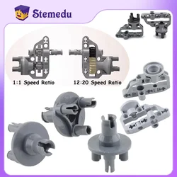 MOC Tech Parts Suspension Steering Hub Portal Axle Housing Drive Combination 12:20 1:1 Speed Ratio Building Blocks 92908 92909
