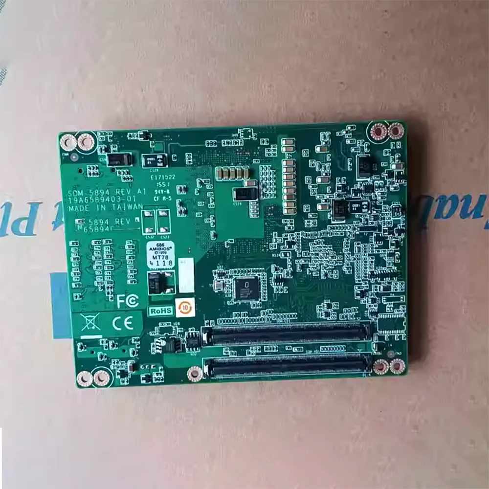 Industrial Control Embedded Motherboard For Advantech SOM-5894 SOM-5894C7 SOM5894C71404E-T V1.12