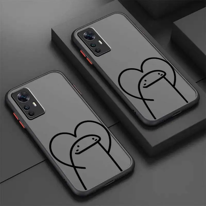 Cartoon Matchman For Xiaomi Mi 13 12 12S 12T 12X 11 11T 10 9T Lite Pro Ultra Frosted Translucent Phone Case